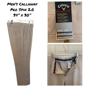 Men’s Callaway Pro Spin 2.0 flat front slacks 34x40
